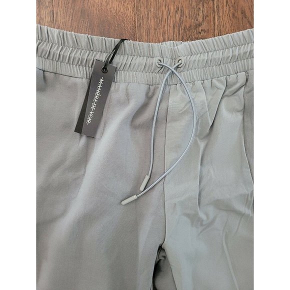 MANIERE DE VOIR Neoprene Tech Track Pant Grey Sz L - Picture 2 of 4